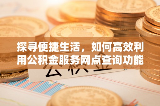 峨眉探寻便捷生活，如何高效利用公积金服务网点查询功能