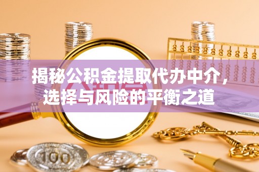峨眉揭秘公积金提取代办中介，选择与风险的平衡之道