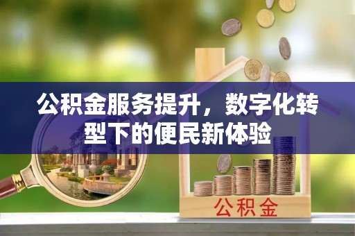 峨眉公积金服务提升，数字化转型下的便民新体验