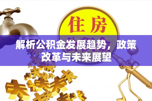 峨眉解析公积金发展趋势，政策改革与未来展望