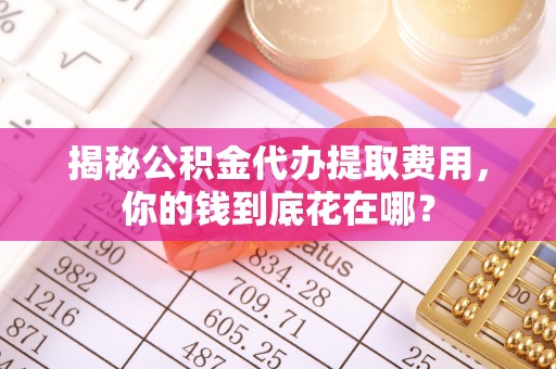 峨眉揭秘公积金代办提取费用，你的钱到底花在哪？