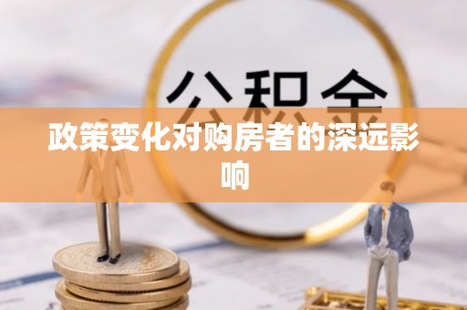峨眉政策变化对购房者的深远影响