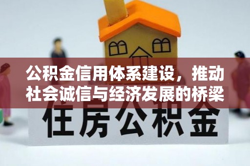 峨眉公积金信用体系建设，推动社会诚信与经济发展的桥梁