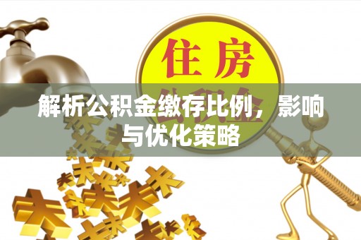 峨眉解析公积金缴存比例，影响与优化策略