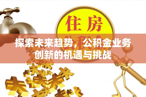 峨眉探索未来趋势，公积金业务创新的机遇与挑战
