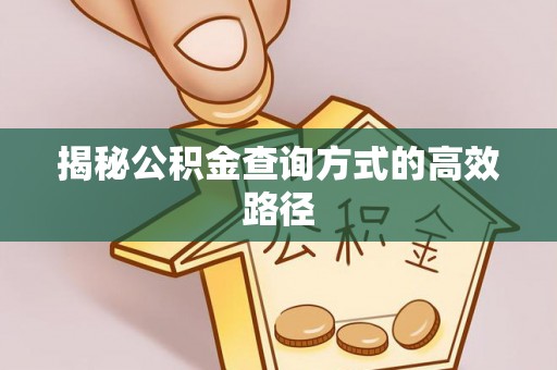 峨眉揭秘公积金查询方式的高效路径